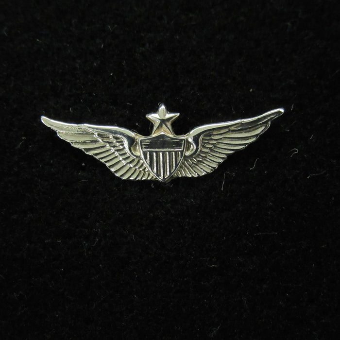 1.25" Sterling Silver Senior Aviator Wing Tie Tack