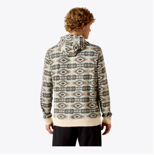 Ariat Lightweight Retro Hoodie in Sandshell Serape
