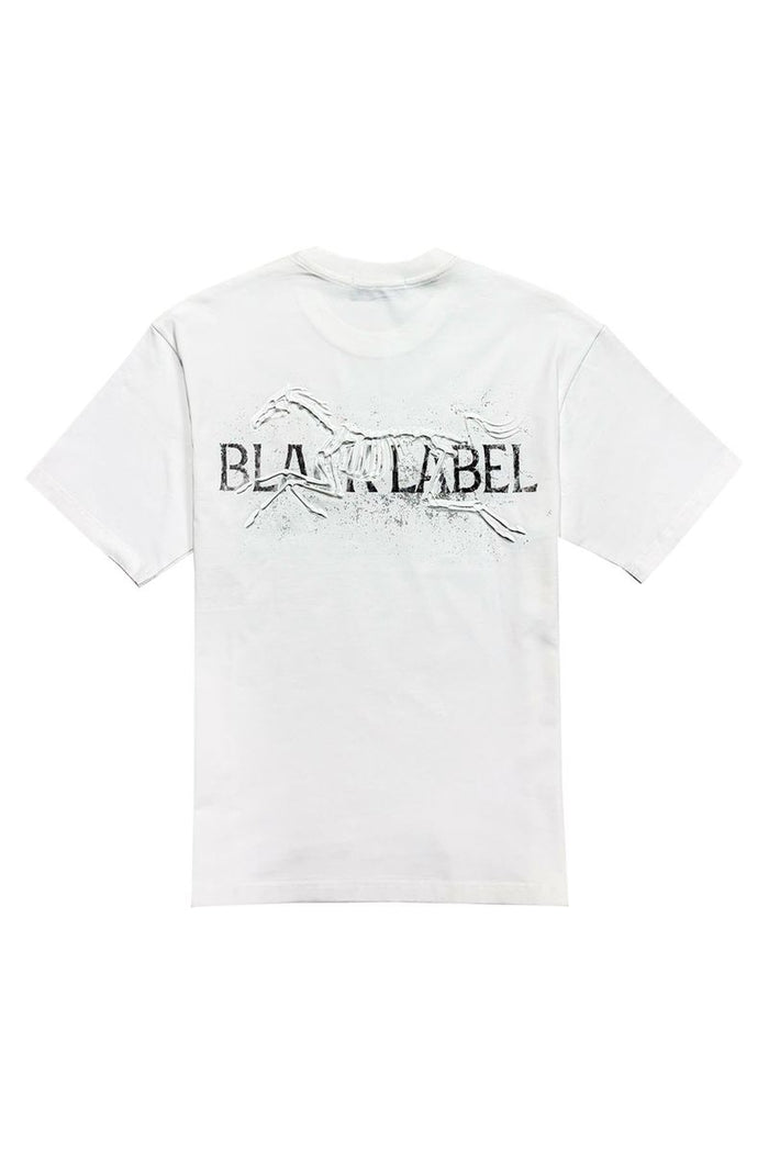Black Label 'Stallion' T-Shirt In White