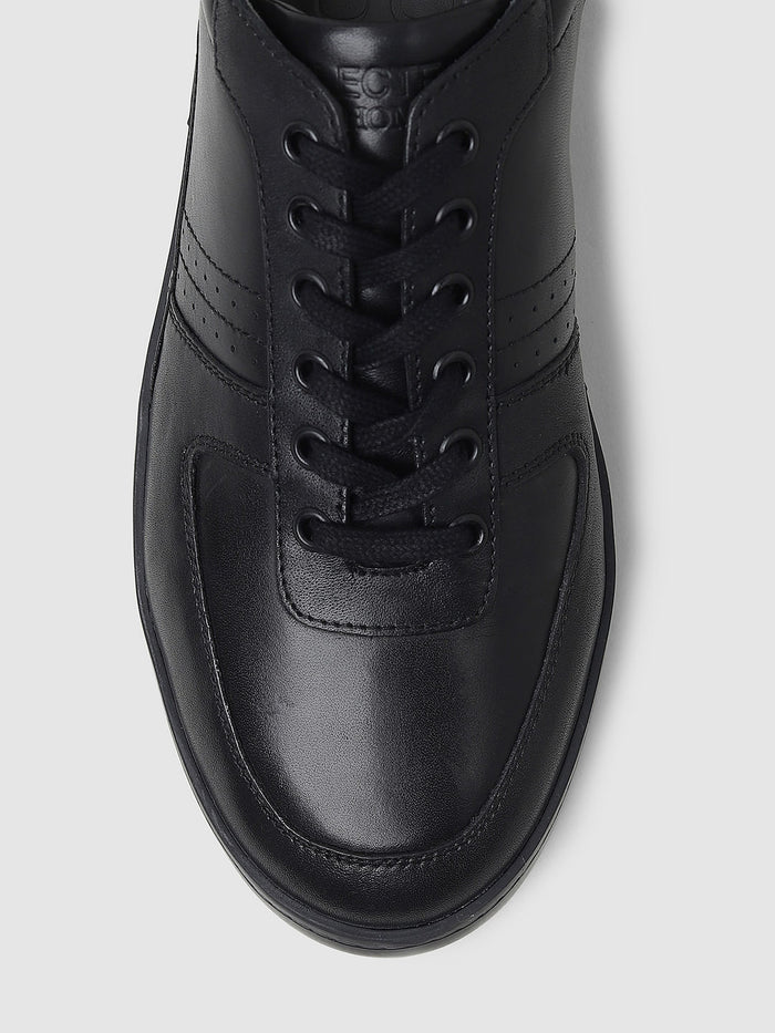 Black Lace Up Sneakers