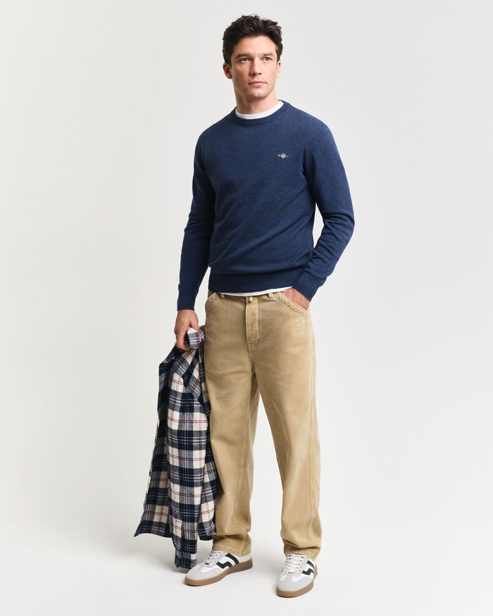 Classic Crew Sweater in Jeans