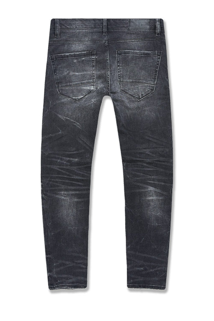 Jordan Craig Meadowlands Denim in Black Shadow, stylish men's denim jeans with a modern fit and classic design.