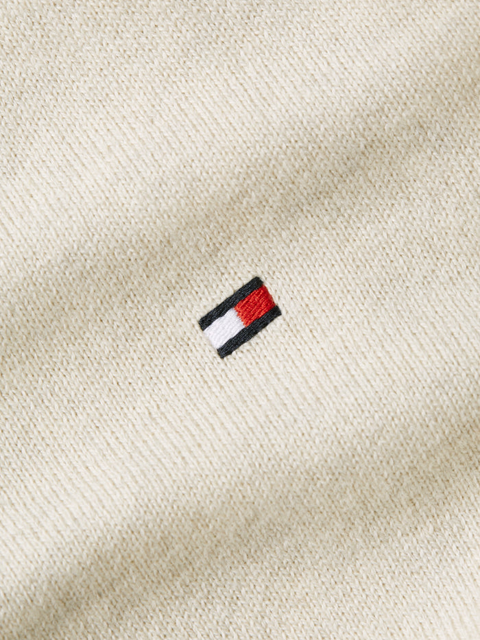 Crew Jumper with Cashmere in Oatmilk