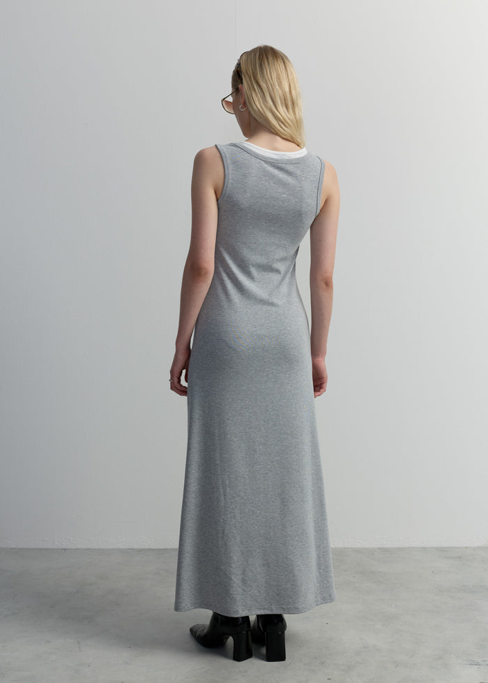 DOUBLE LAYER TANK MAXI DRESS