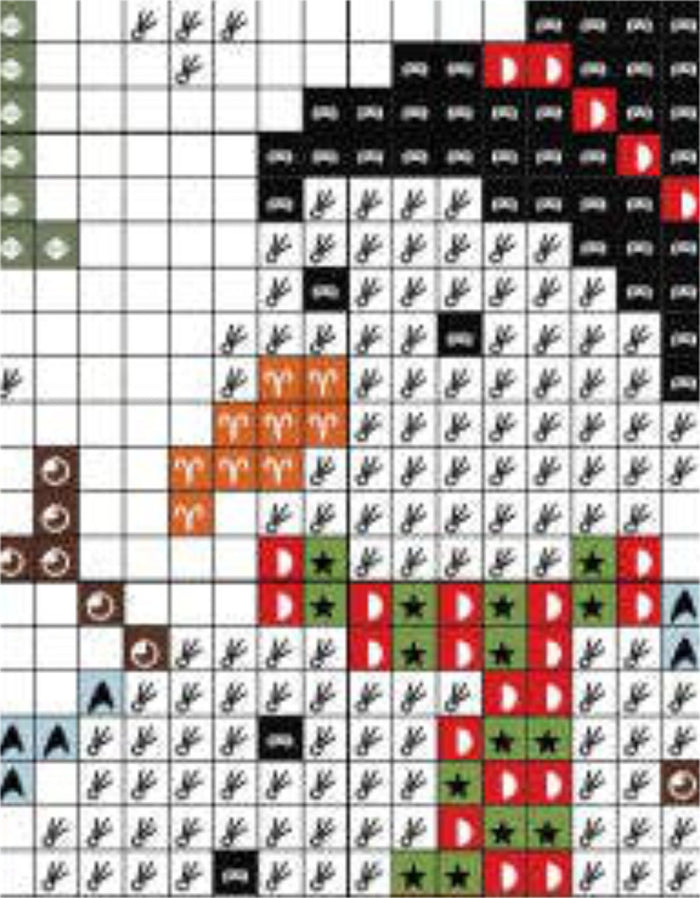 Feeling Festive Advent Cross Stitch Kit, Love Poppet