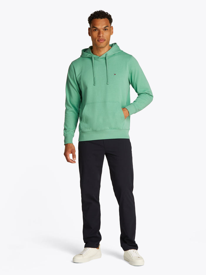 Flag Embroidery Hoody in Fort Green