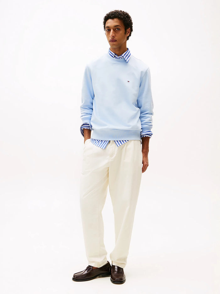 Flag Embroidery Sweatshirt in Blue