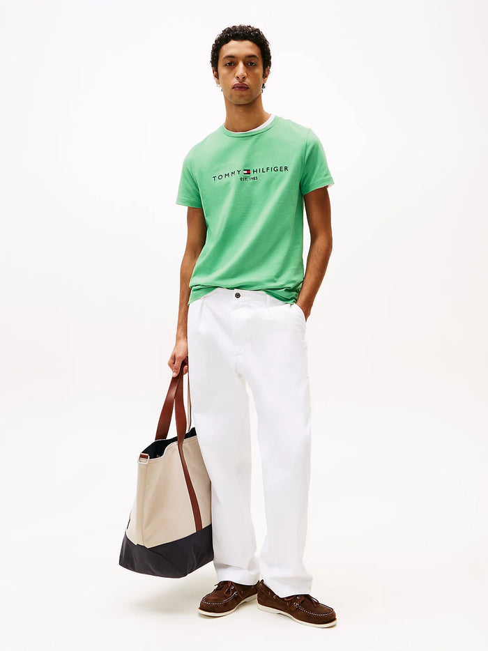 Flag Embroidery Tee in Green