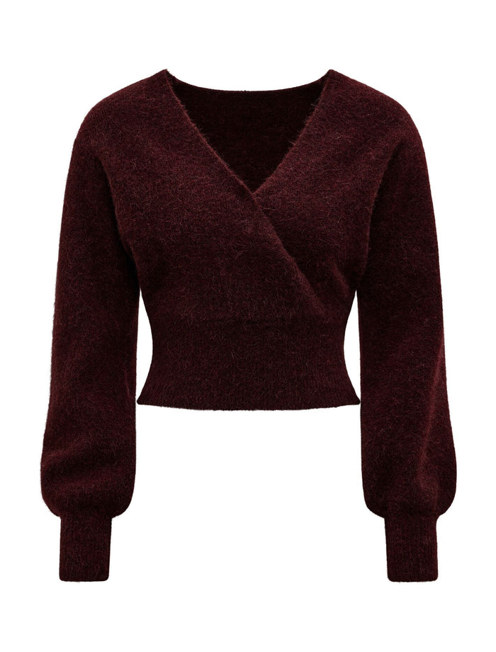 Florence Knitted Wrap Sweater Forever New