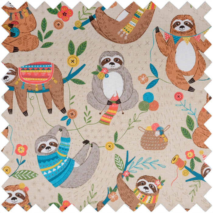 Hobby Gift: Yarn Bag: Sloth: Item size: (d/w/h) 13 x 41 x 16.5cm. - Storage Bags