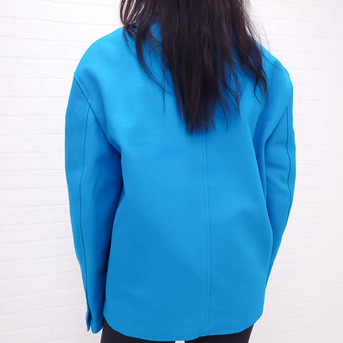 JACQUEMUS BLUE CANVAS JACKET - SIZE S (MEN’S)