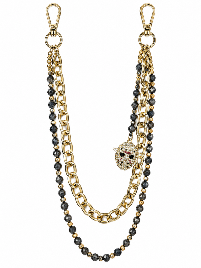 Jewelry Essentials 'Jason' Pocket Chain (Gold/Grey)