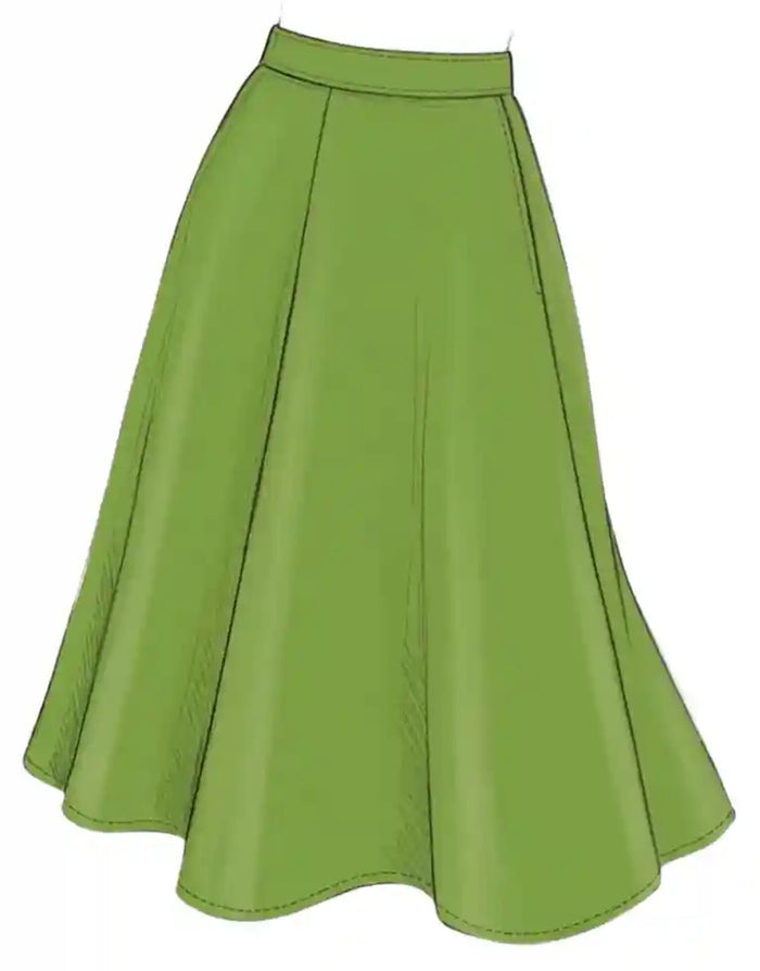 Lucia Skirt Paper Sewing Pattern, Ciao Patterns