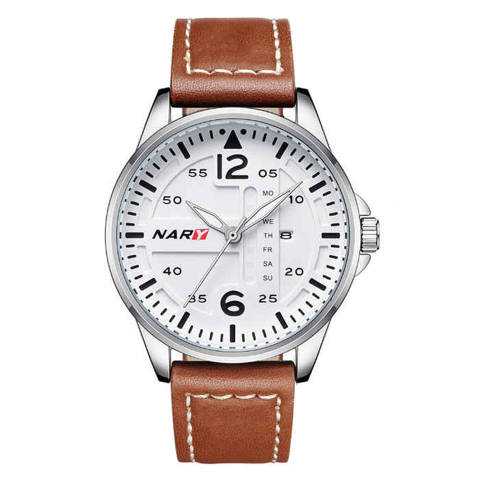 Silver / White / Brown