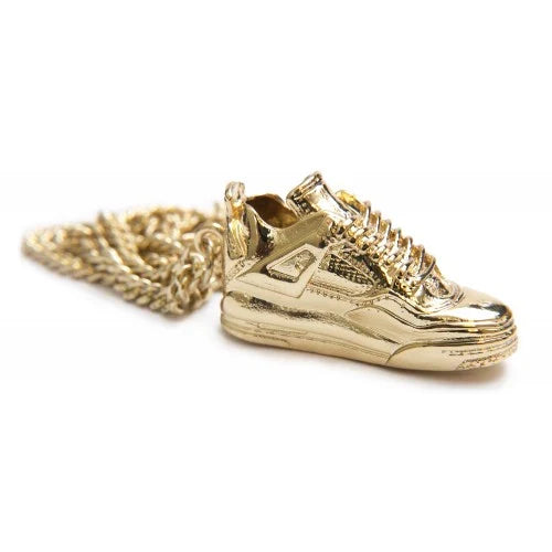 Mint 18K gold plated fashion J4 chain with a charm, accessory jewelry featuring stylish design and intricate detailing.