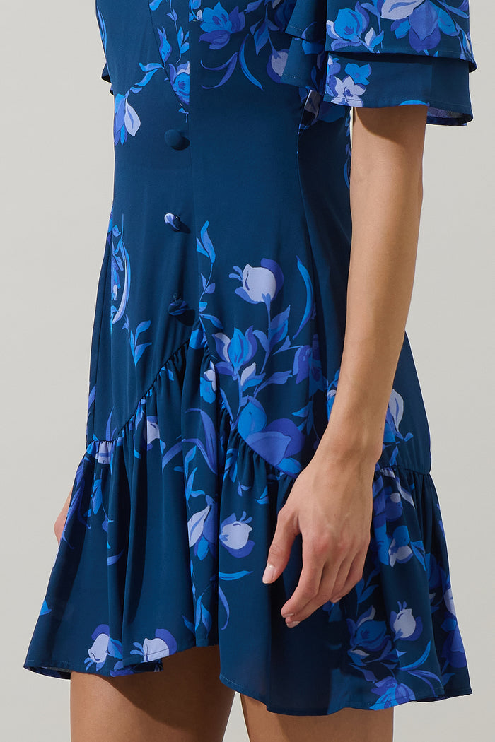 Niva Floral Rivane Button Mini Dress