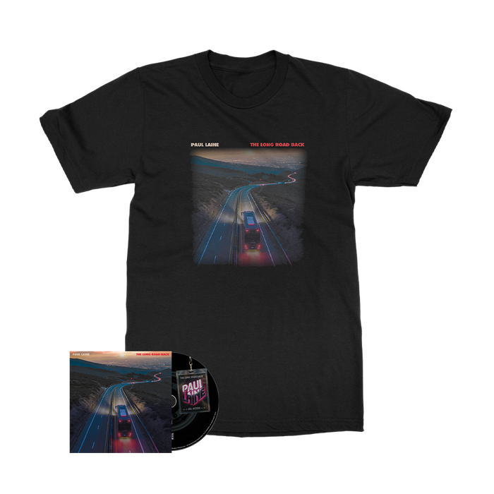 Paul Laine - The Long Road Back - CD Merch Bundle