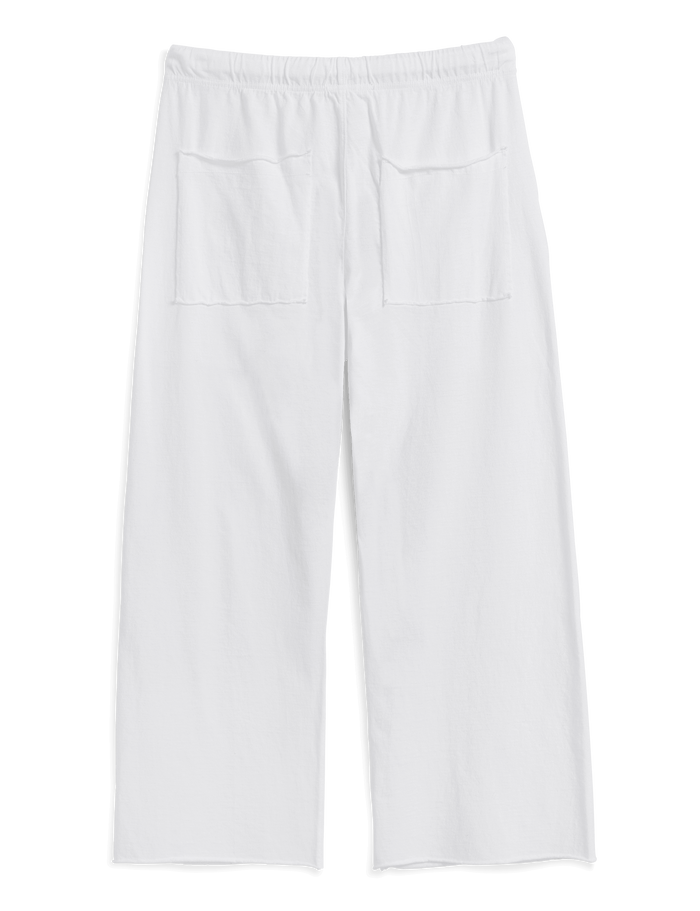White pants on a white background