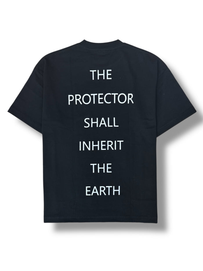 Black and white "Not Perfect" T-shirt by Protector and Maintainer, casual tee with bold text print on front.