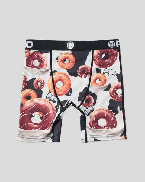 PSD YOUTH 'A Dozen' boxers set featuring colorful, patterned fabric designed for kids' accessories and comfortable fit.