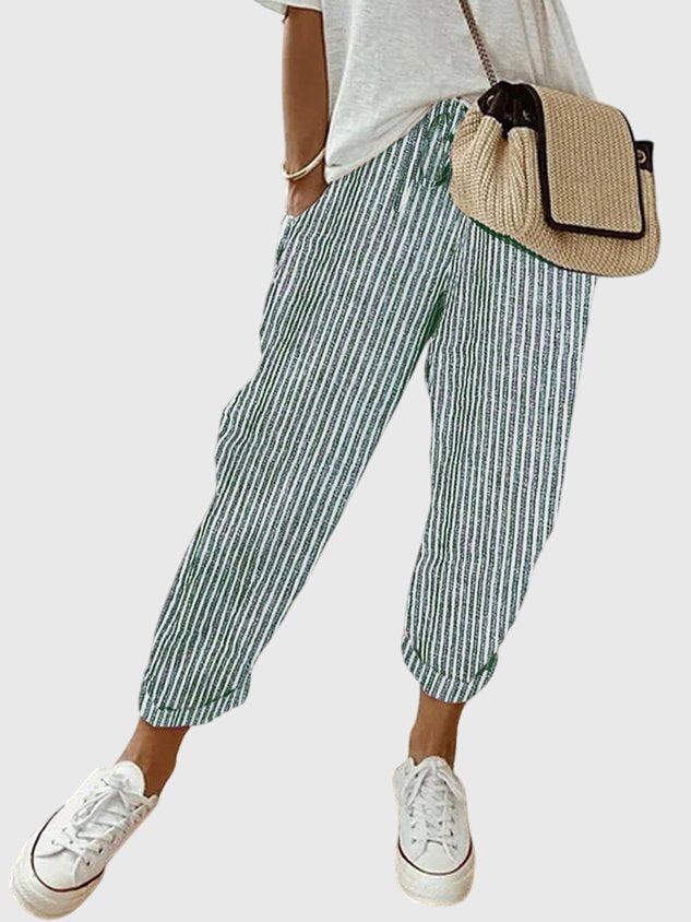 Green (Striped) / S (8-10)