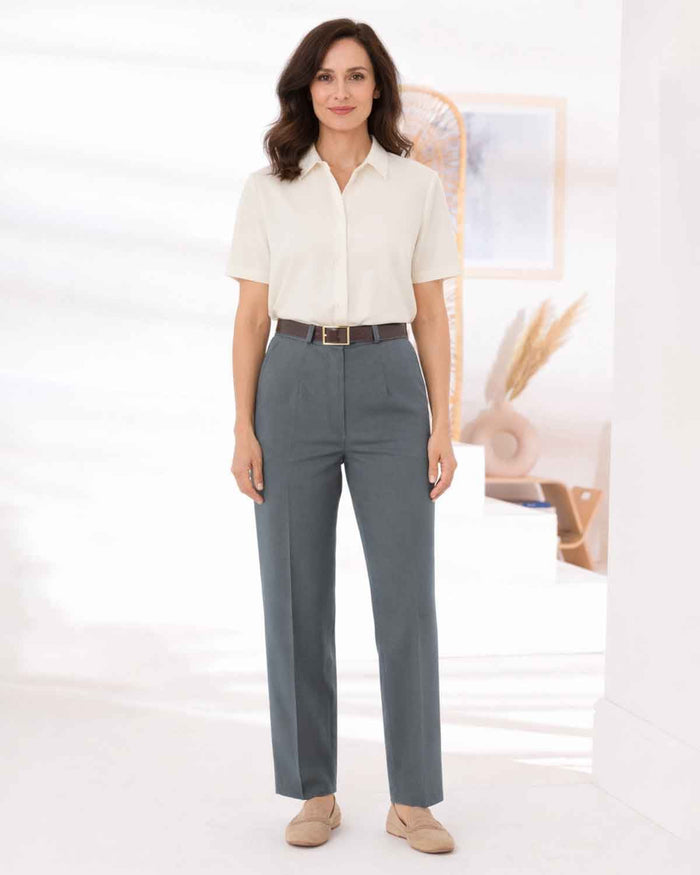 Sandown Trousers Ladies - Slate - The Classic Boutique