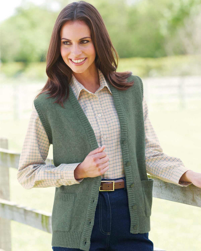Shetland Waistcoat - Lovat - The Classic Boutique