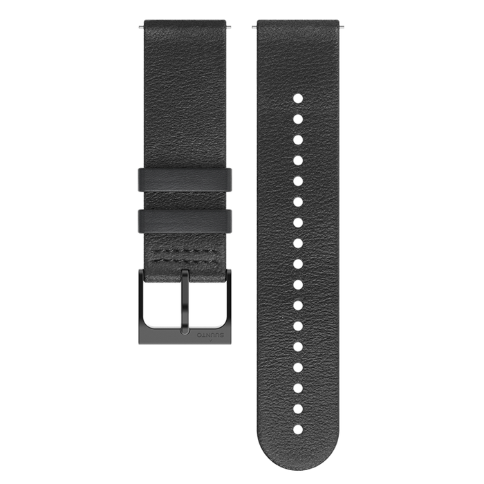 Suunto 22mm Urban 6 Leather Strap All Black M