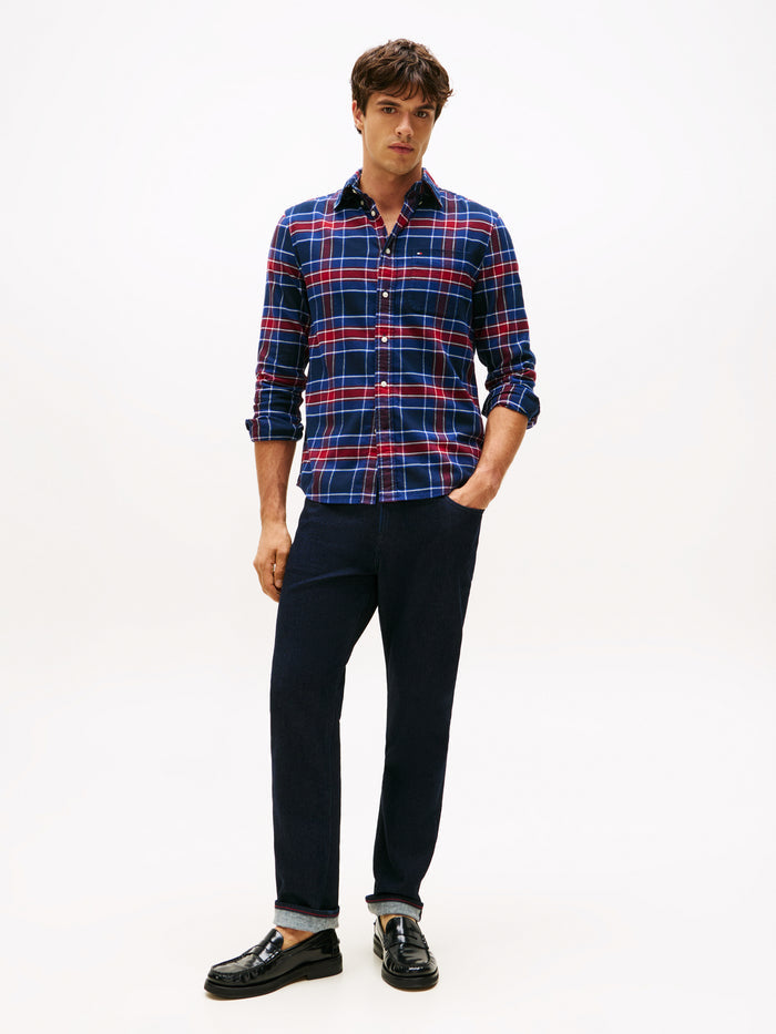 Tartan Check Shirt in Preppy Navy