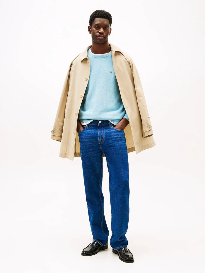 Textured Knit Jumper in Blue