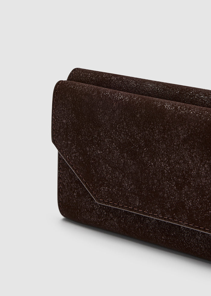 TEXTURED TRIFOLD WALLET