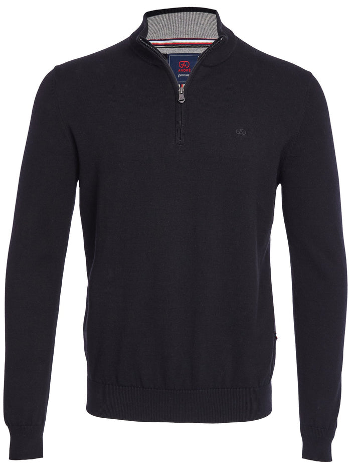Tory 1/4 Zip in Black