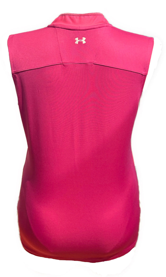 Under Armour Magenta Sleeveless Mock Top Size L