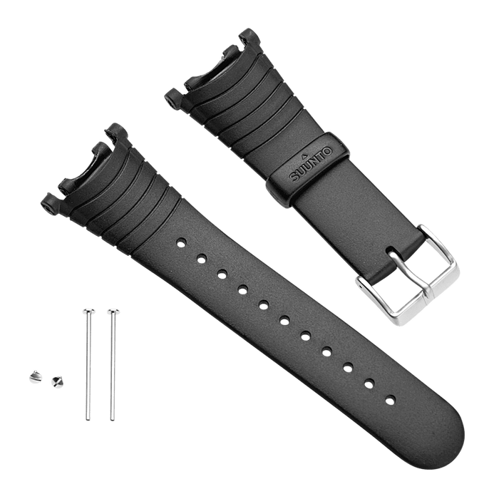 Vector Strap Kit - Black Elastomer Watch Band