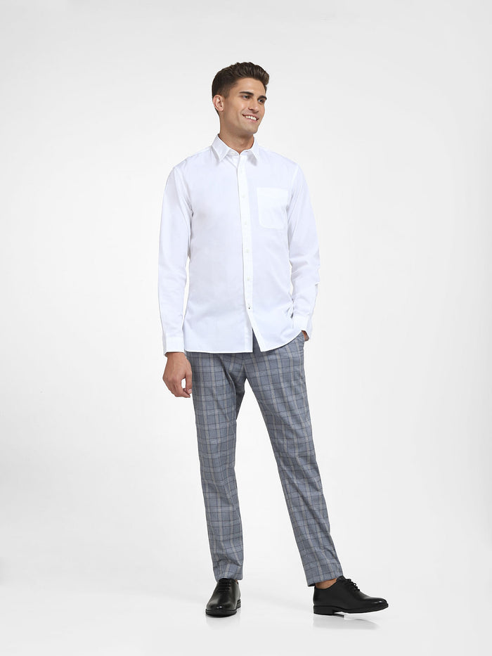 White Formal Full Sleeves Shirt