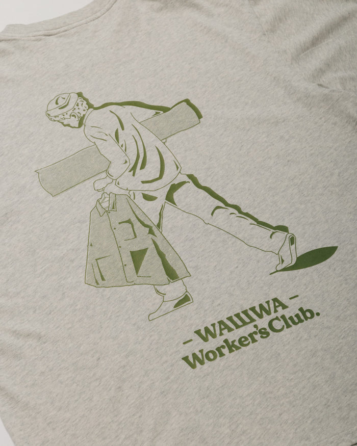 Workers Logo Stride T-Shirt - Marl Grey
