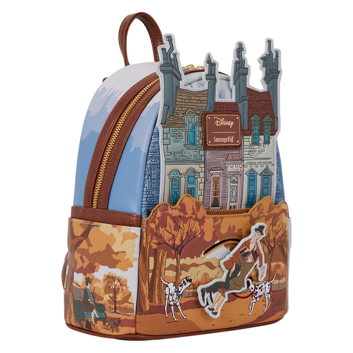 101 Dalmations scene loungefly mini backpack