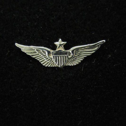 1.25" Sterling Silver Senior Aviator Wing Tie Tack