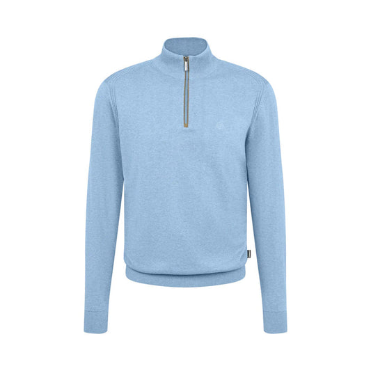 1/4 Soft Knit Sweater in Sky