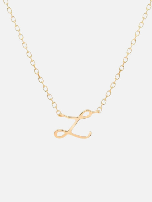 By Charlotte | 14kt Gold Love Letter Necklace | Perlu