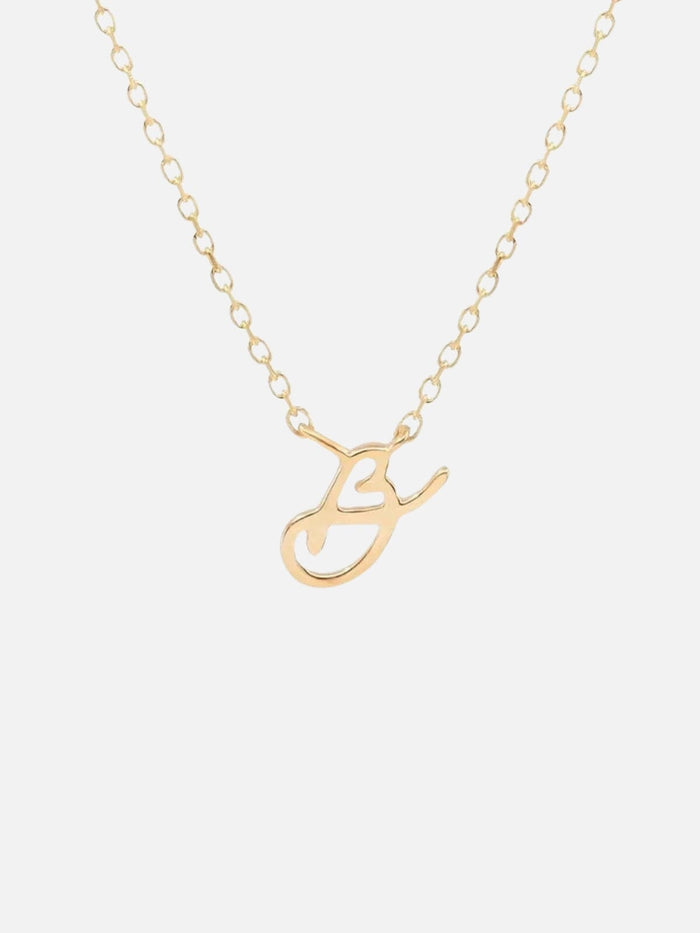 14K Gold Love Letter Necklace Necklaces By Charlotte