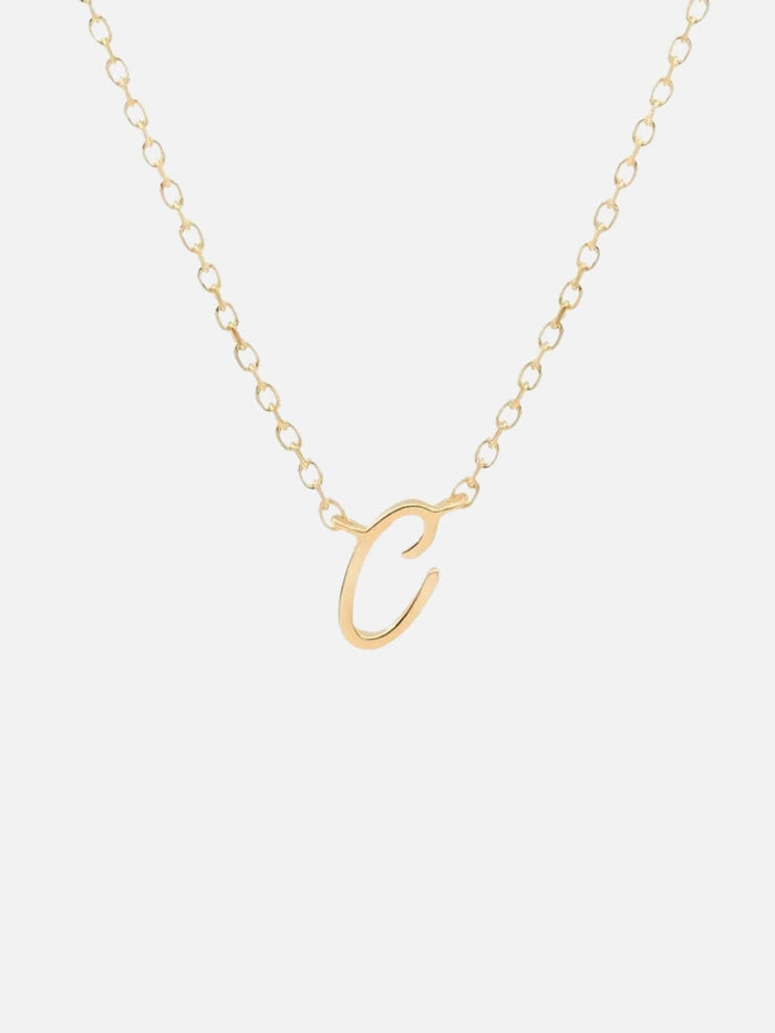 14K Gold Love Letter Necklace Necklaces By Charlotte