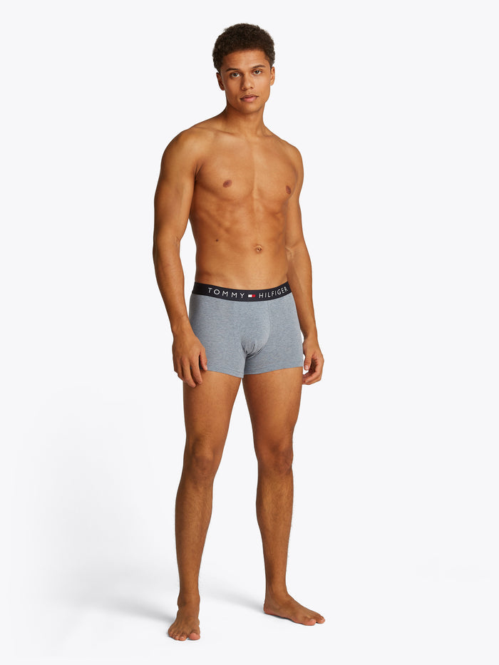 3 Pack Logo Trunks in Blue Heather