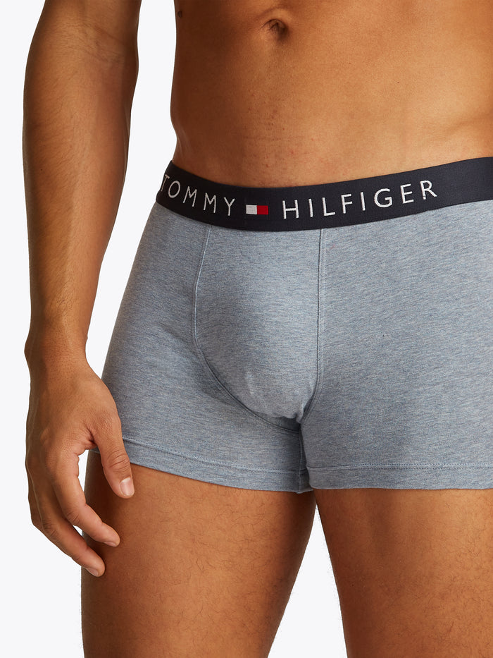 3 Pack Logo Trunks in Blue Heather