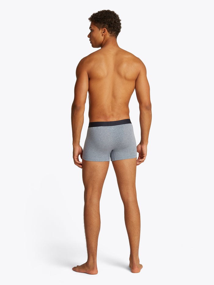 3 Pack Logo Trunks in Blue Heather