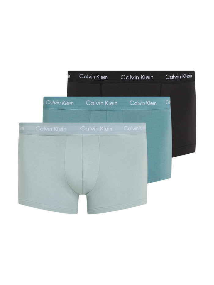 3 Pack Low Rise Trunks in Black