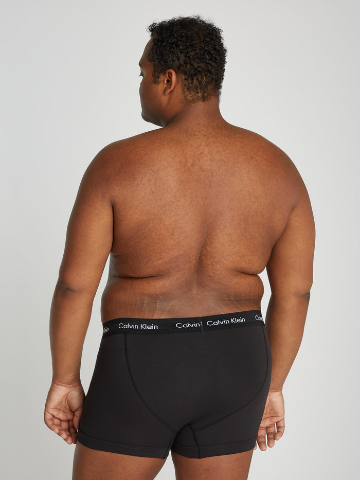 3 Pack Low Rise Trunks in Black