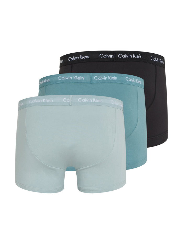 3 Pack Low Rise Trunks in Black