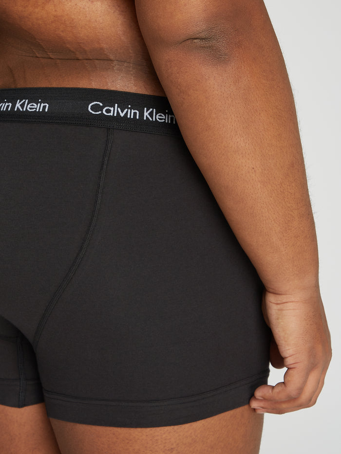 3 Pack Low Rise Trunks in Black
