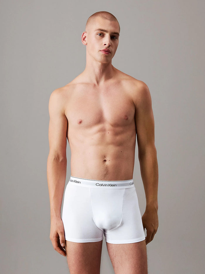 3 Pack Relaxed Dart Trunks in White